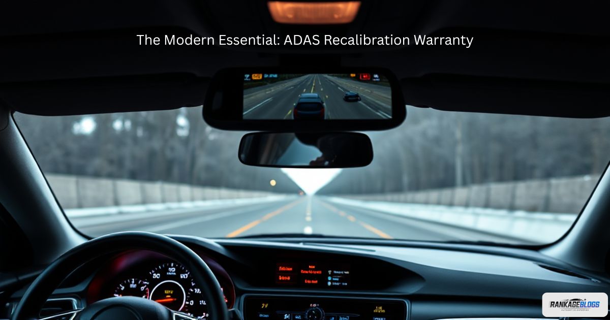 Dashboard view with illuminated ADAS warning lights and a camera on the windshield.
